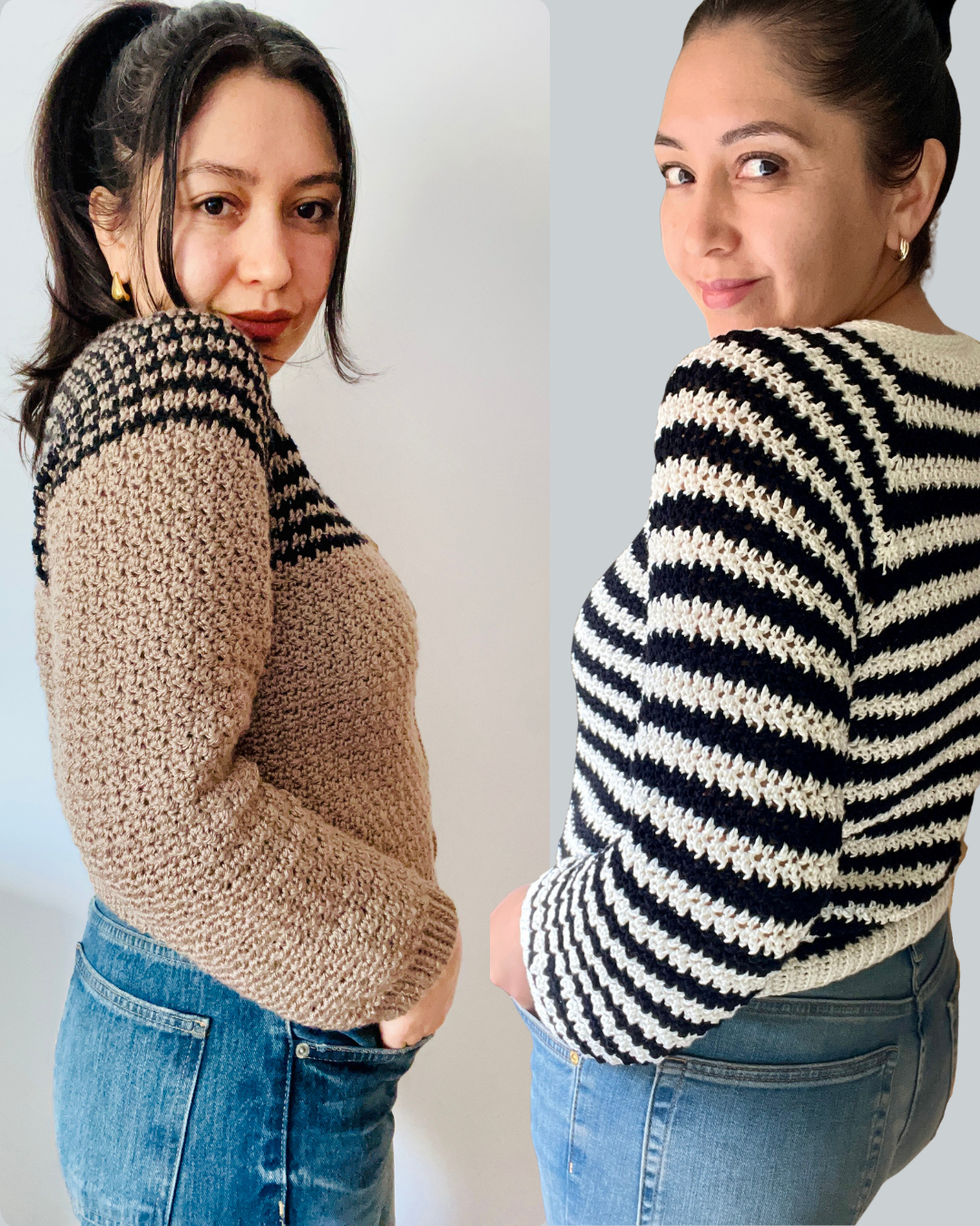 Patrón de Crochet Cárdigan Juana Azurduy Versiones 1, 2 y 3 (Español): PDF con indicaciones y videos tutoriales)